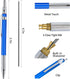 2mm Mechanical Pencil Set, 2 Pieces Artist Carpenter Drafting Pencils 2.0 mm with 2 Tube Lead Refill (HB, 2B), Art Lead Holder Metal Marker for Dr...