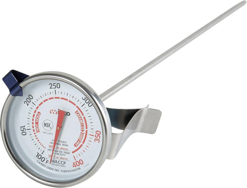 Winco 2-Inch Dial Deep Fry/Candy Thermometer with 12-Inch Probe...