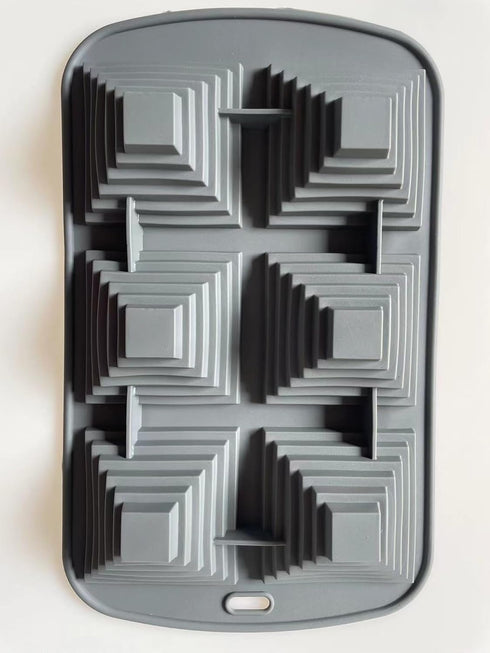 Silicone Chocolate Mold, Pyramid Shape Fondant Candy mould, Pudding Pan, Ice Trays, Bakeware Pastry Tools for Chocolate Cake Fruit Pie Jelly and D...