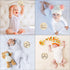 Baby Milestone Cards Wooden Monthly Cards and Infant First, Double Sided Engraved Photo Prop Discs,Gift Set for Baby Shower and Newborn,Come with ...