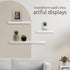 Kiera Grace Stockholm Maine Floating Wall Shelves - White, 12", 16", 24", Set of 3...