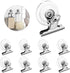 Aufind 8 Packs Suction Cup Clip Plastic Round Suction Cup Clamp Holder Strong Window Glass Suction Cup Clip for Hanging Kitchen Bathroom Office Ac...