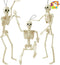 JOYIN 3 PCS Halloween Hanging Skeletons 16" Full Body Posable Joints Movable Plastic Bones for Halloween Party Outdoor Indoor Decor, Yard Patio La...