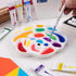 MEEDEN Porcelain Paint Palette, Ceramic Watercolor Pallet Mixing Tray, Rose Shaped Design...