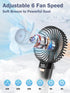 Handheld Fan - Portable Fan 5200mAh, Metal Handle Mini Hand Held Fan Foldable, USB Rechargeable Personal Fan Power Bank, 6 Speeds Quiet Handheld F...