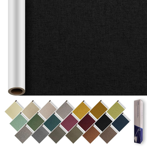 ILOFRI Linen Fabric Patches Tape Self Adhesive 16x60 inch, Durable Fabric Couch Repair Kits for Upholstery, Furniture, Sofa, Car Seats, Office Cha...