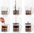 OVENTE French Press Coffee Maker 34 Ounce, 4 Filter Stainless Steel Filter Plunger System & Durable Borosilicate Heat Resistant Glass with Free Sc...