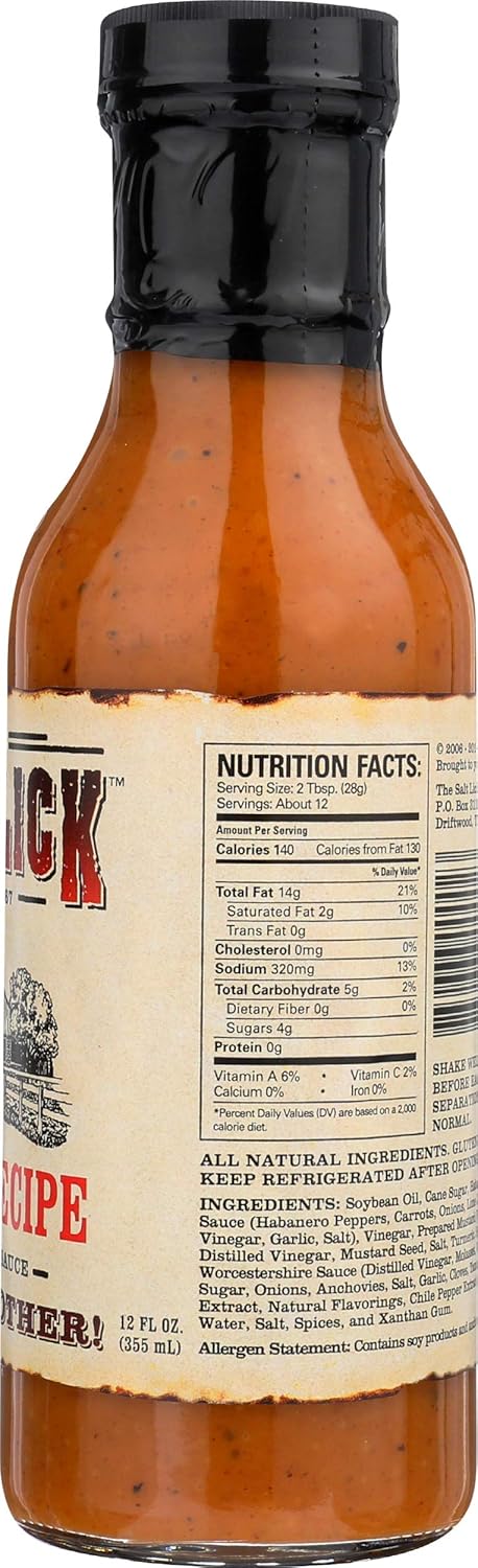 THE SALT LICK Spicy BBQ Sauce, 12 FZ...