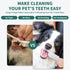 Pet Teeth Wipes for Dogs & Cats, Dog Tooth Cleaning Brushing Kit Dog Dental Wipes, 60Pcs Reduces Tartar & Plaque Fresh Breath Dog Teeth Cleaning F...
