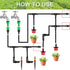 70 Pack Drip Irrigation Universal 1/4" Barbed End Plug Fittings, Barbed Connectors for Drip or Sprinkler System...