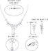 EVER FAITH Wedding Party Jewelry Set for Women, Gorgeous Teardrop White Cubic Zirconia Necklace Earrings Set, Bridemaids Jewelry Set for Bridal...