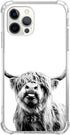 Scottish Highland Cattle Phone Case Compatible with iPhone 14 Pro Max, Hippie Wild Cow Animal Cover for Teens Men Women, Trendy Cool TPU Bumper Ca...