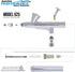 Master Airbrush Model G25 Multi-Purpose Dual-Action Gravity Feed Airbrush, 0.2mm Tip and 1/16 oz. Fluid Cup - User Friendly, Versatile Set Kit - I...