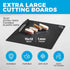 Extra Thick Flexible Plastic Cutting Board Mats with Food Icons & EZ-Grip Waffle Back, (Set of 6) Dishwasher Safe...