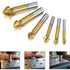 KEWAYO 3 Flute 90 Degree HSS Chamfering Tool Bit Countersink Drill Bit Set for Metal Wood Plastic Woodworking Metal Working Tool Bit Set, Pack of ...