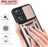 CSmall for Xiaomi Redmi 13C 4G Case (Not 5G) with Slide Camera Cover, Military Grade Drop Proof Phone Cover with Rotate Ring Kickstand Lens Protec...