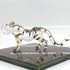 Tiger Miniature Figurines Hand Blown Glass Art Animals Collectible Gift Home Décor (Clear Gold)...