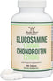 Glucosamine Chondroitin Triple Strength (1,500mg Glucosamine Sulfate, 1,200mg Chondroitin) 180 Tablets, Two Month Supply (Joint Support Supplement...