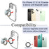 Magnetic Phone Ring Holder Compatible with MagSafe Phone Grip Kickstand for Magsafe Cases with Magnetic Adapter Circle, Adjustable Angle Butterfly...