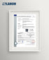 LANON PVC Chemical Resistant Gloves, Heavy-Duty Rubber Gloves, Acid, Alkali and Oil Protection, Non-Slip, Blue, Large...