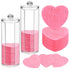 120PCS Compressed Facial Sponges, Heart Shape Disposable Face Sponges with 2PCS Container, Skin Friendly Facial Sponges for Washing Face, Natural ...
