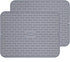 To encounter Silicone Dish Drying Mat -Large 17" x 13" - Set of 2 Flexible Rubber Drying Mat, Heat Resistant Silicone Trivet, Countertop Mat, Dish...