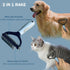 Dog Brush for Shedding, Undercoat Rake for Dogs, Cat Hair Brush, Self Cleaning Slicker Brush for Short and Long Haired Cats Dogs, Dog Deshedding B...
