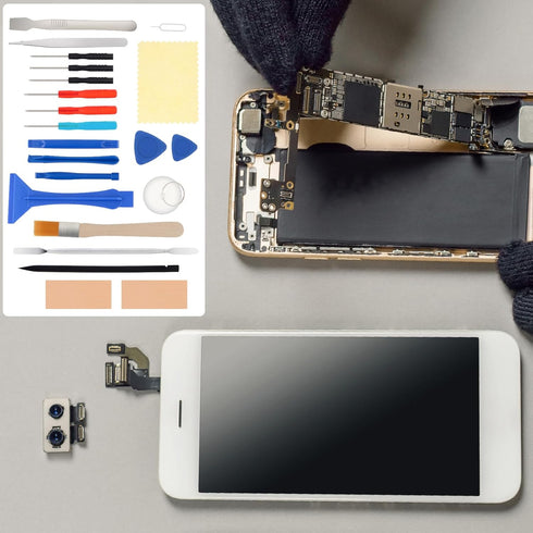 OriGlam 22 in 1 Professional Safe Opening Pry Tool, Mobile Phone Repair Screwdrivers Sucker Hand Tools Kit for iPhone, Smart Cell Phone, Laptop...