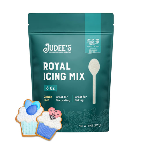 Judee's Royal Icing Mix 8 oz - Frost Cookies Like a Professional - Great for Decorating and Baking - Just Add Water - Non-GMO, Gluten-Free and Nut...