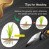 Premium Japanese Weeding Sickle Hand Hoe for Gardening - Ideal for Planting, Plowing, Digging & More - Durable, Ergonomic Design, and Sharp Blade ...