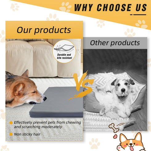 Pet Bed Cover M 30x20x3'' Dog Bed Covers Waterproof Dog Bed Covers Large Dog Bed Washable Removable Cover Dog Bed Covers Replacement Washable Dog ...