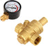 DN15 Brass Adjustable Water Pressure Regulator Reducer with Gauge Meter Combo for RV RV Plumbing and Hoses from High Pressure City Water...
