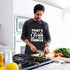 Rosoz Funny BBQ Black Chef Aprons for Men, I Cook and I Know Things Adjustable Kitchen Cooking Aprons with Pocket Waterproof Oil Proof Father’s Da...