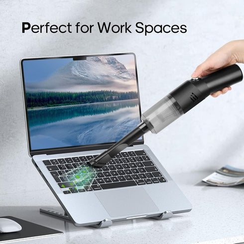 Portable Mini Car Vacuum Cleaner, High Power Cordless(400g) Handheld Rechargeable Vacuum Cleaner for Desk V06...