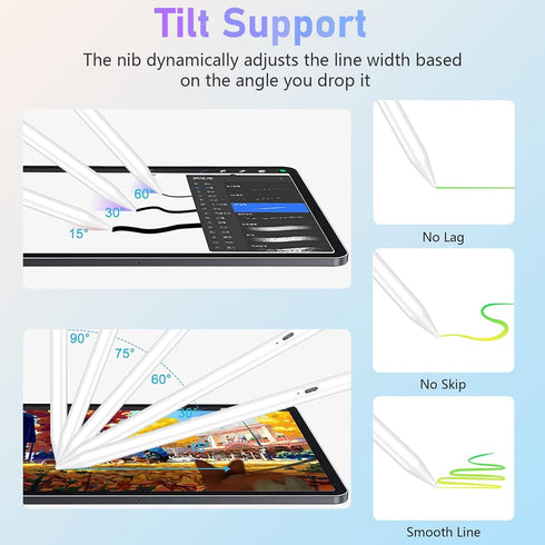 Stylus Pen for iPad, Same as iPad Pencil with Palm Rejection & Tilt Sensitivity, iPad Pen Compatible for iPad Air 3/4/5, iPad Mini 5/6, iPad 6/7/8...