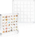 Acrylic Magnetic Seashell Display Box, 2 Different Sizes 36 Grids Clear Seashell Storage Box Decorative Seashell Starfish, Small Craft Organizers ...