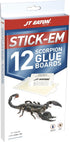 JT Eaton Stick-Em 198-12S Scorpion Glue Trap, 12 Pack, Brown/A...