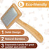 Muse&Iris Dog & Cat brush, Pet Slicker Brush with Bamboo Handle for Large Medium & Short Hair Elegant Grooming Comb for Removing Shedding, Tangles...