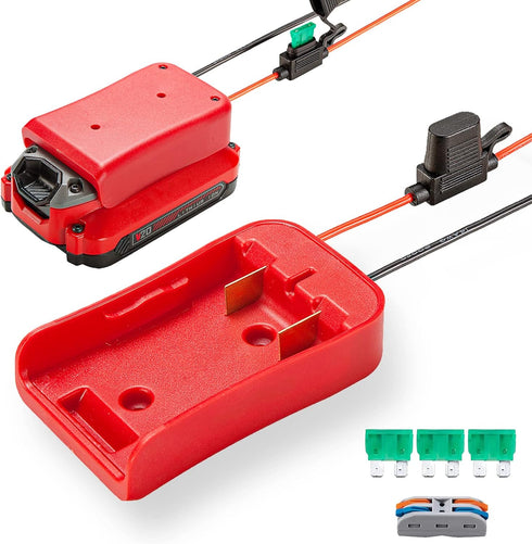 Power Wheel Adapter for Craftsman V20 20V Battery Battery Adapter with Fuse & Wire Terminal,14 Gauge Wire Power Convertor for DIY RC Trucks, RC To...