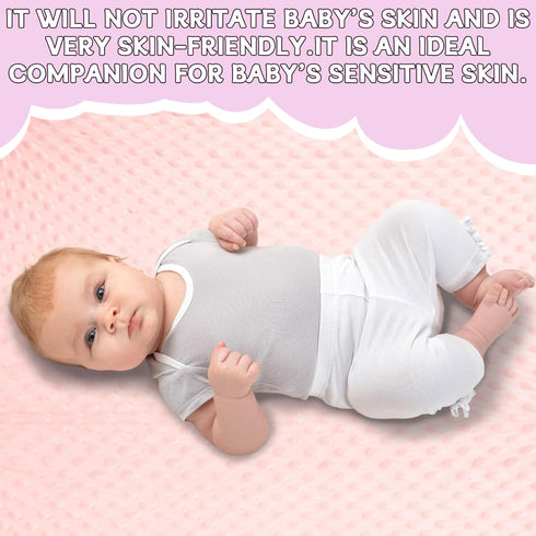 2 Pcs Changing Pad Cover 16 x 32 Inch Ultra Soft Dots Plush Changing Table Covers for Baby Girls and Boys Changing Pad Liners (Pink & Purple)...