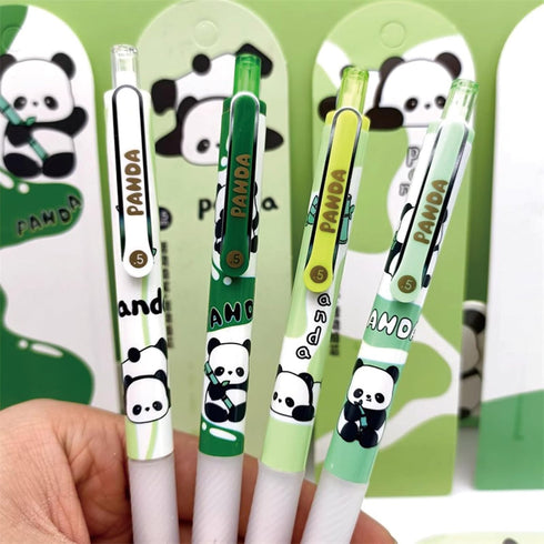 4 Pcs Cute Panda Mechanical Pencils with Refills 0.5mm Mechanical Pencil Kawaii Cartoon Pencils School Pencil for Kids Students Women Girls Boys P...