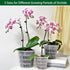 Orchid Pot, 12 Pack Orchid Pots with Holes, 4 Each of 4.5", 5.5", 6.3", Clear Orchid Pots for Repotting, Breathable Slotted Orchids Planter...