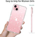 JJGoo Compatible with iPhone 15 Case Glitter, Clear Transparent Soft TPU Sparkle Anti-Scratch Shockproof Protective Phone Bumper, Women Girls Slim...