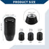 Shift Knob with 3 Adapter/Front Gear Shifter Knob for Automatic and Manual Vehicles/Durable Stick Shifter Lever Knob Resin 7cm / 1 Set Black...