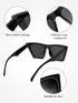 2 Pair Vintage Square Cat Eye Sunglasses Women Retro Trendy Cateye Sunglasses...