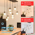 Frosted LED Globe Light Bulbs, 6W LED Light Bulb,Warm White 2700K 600LM E26 Standard Base Dimmable Edison Bulb, G30/G95 Vintage LED Edison Bulb, 2...