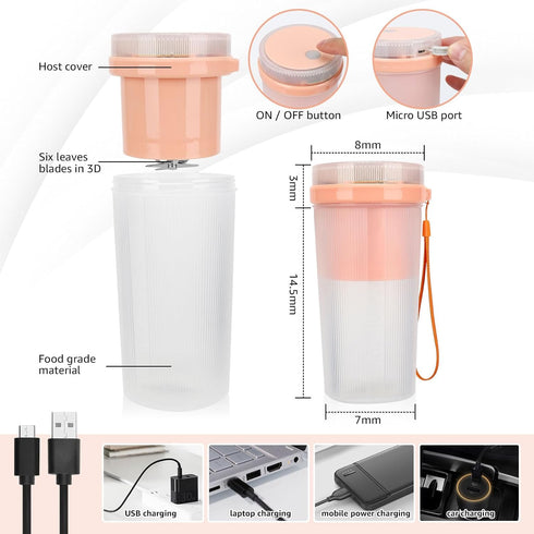 Blender Portable Blender Shakes And Smoothies Blenders Kitchen Personal Blender Mini Blender Small Blender Cup Personal Blender Smoothies...