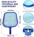 Pool Skimmer Net - 6.1 Foot Swimming Pool Leaves Cleaning Net Fine Mesh Rake Net - 4 x Detachable Intensify Aluminum Pole, Pond Leaf Cleaner Suppl...