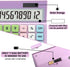 Model 2276 Purple Calculator, UPIHO Standard Calculator with Solar Power, 12 Digit Display and Big Buttons Calculator,Purple Office Supplies and D...