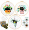 Nuberlic 3 Sets Cute Cat Embroidery Kit for Adults Beginners, Stamped Cross Stitch Starter Kits Include Embroidery Needlepoint Cloth Hoops Needles...